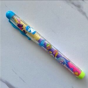 VTG Lisa Frank dolphins Stackers highlighter pen w/mismatched cap - dried out